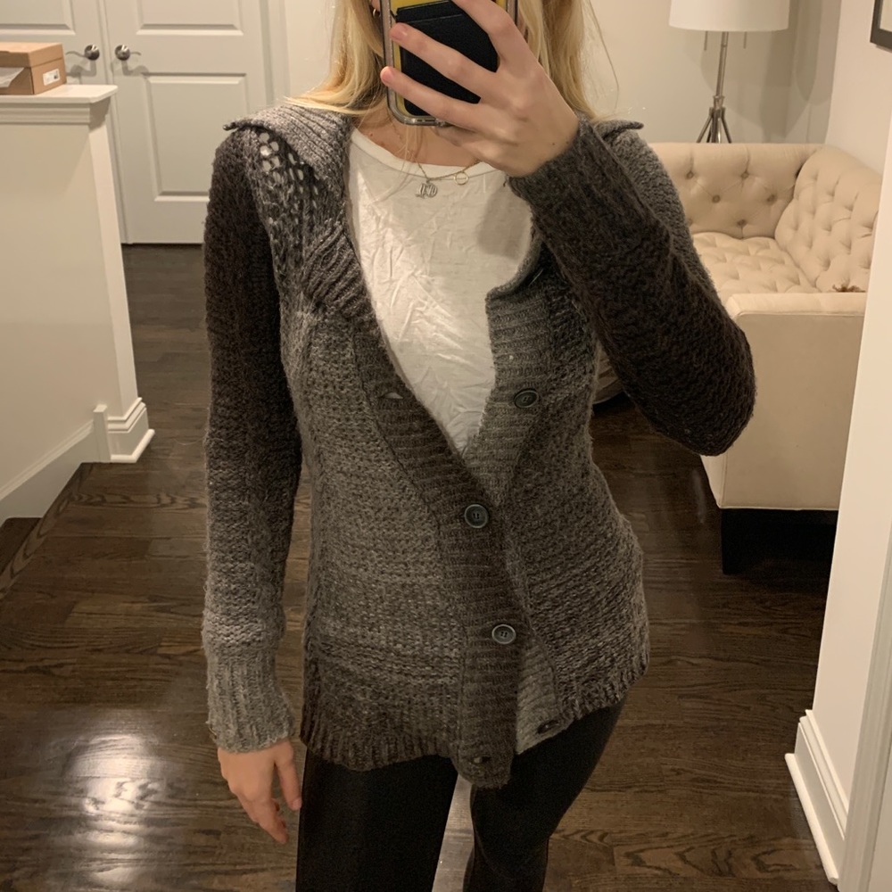 Knit Button Down Sweater - image 1